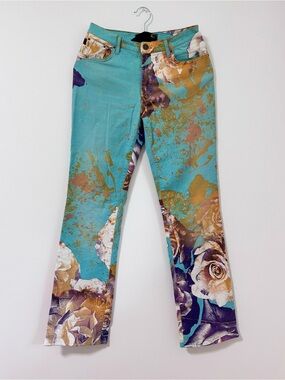 Vintage Just Cavalli Roberto Cavalli Floral Print Jeans Italy Women’s 30/44